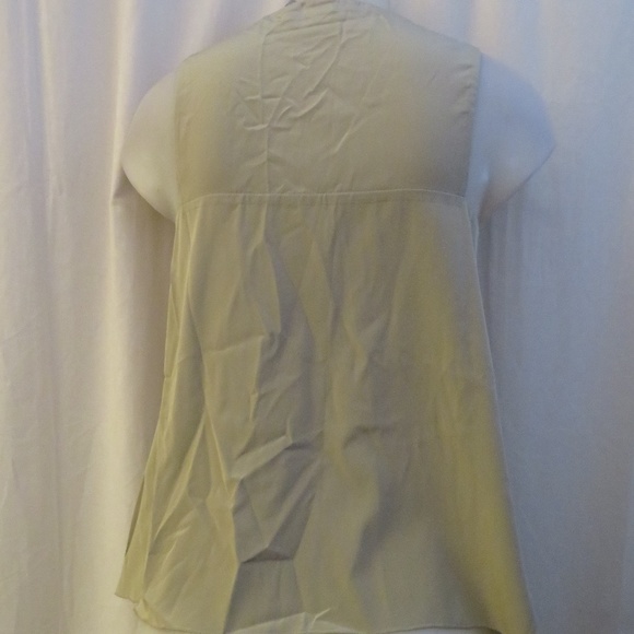 WOMENS ALLDRESSEDUP GRAY SLEEVELESS BLOUSE SZ S - Picture 4 of 5